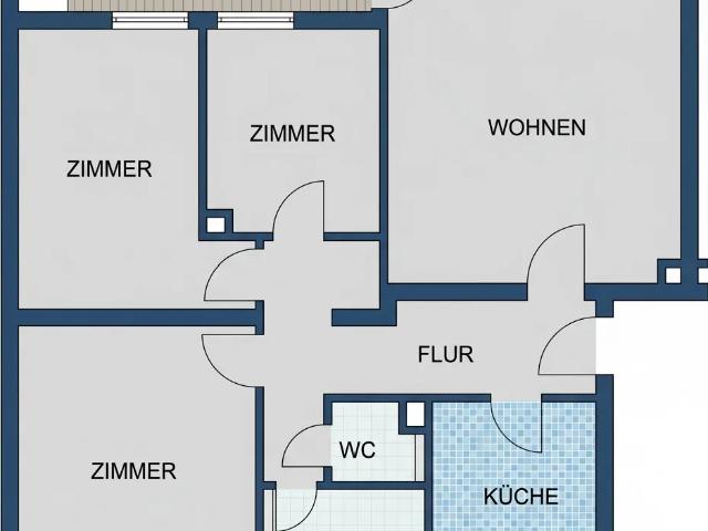4 Zimmer Wohnung in Fulda Ziehers Nord mit Balkon und Gäste WC