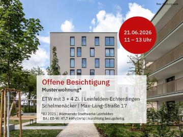 4 Zimmer Wohnung in Leinfelden Echterdingen »Schelmenäcker Haus 7«