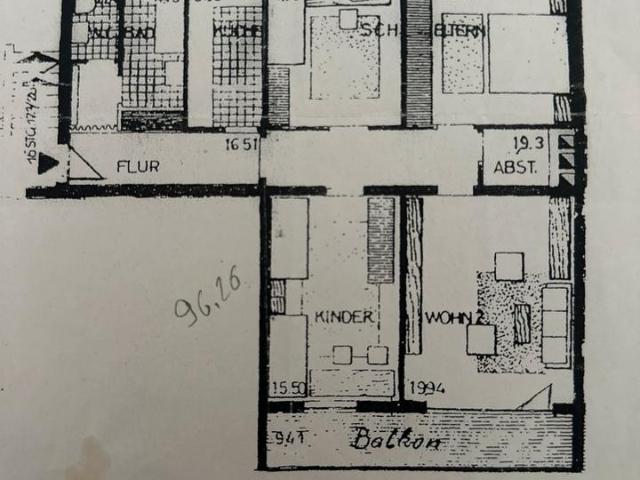 4 Zimmer Wohnung 96,26qm zum verkaufen