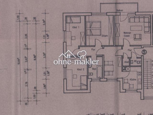 4 Zimmer ca. 93qm Wohnung 1.OG in Schüttorf