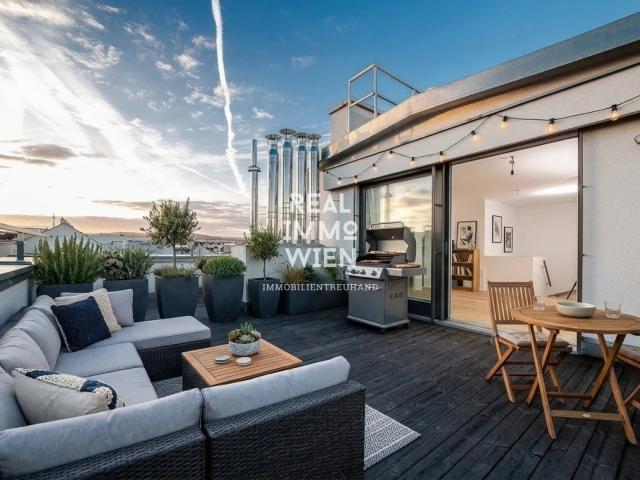 4 Zimmer Dachgeschoß in 1090 Wien — INKLUSIVEBalkon, Terrasse & Optional 2 STAPELGARAGENPLÄTZE
