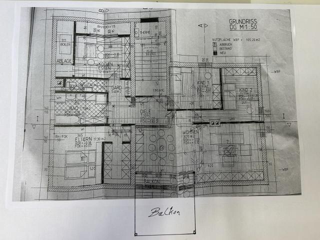 4 Zimmer Dachgeschoss Wohnung in Klaus