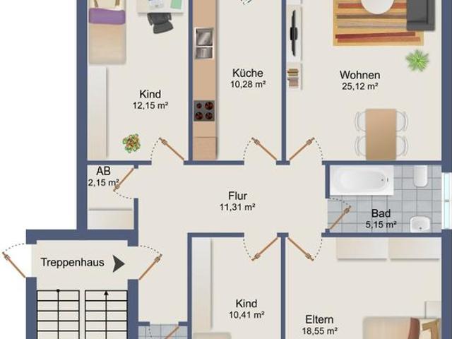 4 Zimmer Eigentumswohnung in Uni Nähe