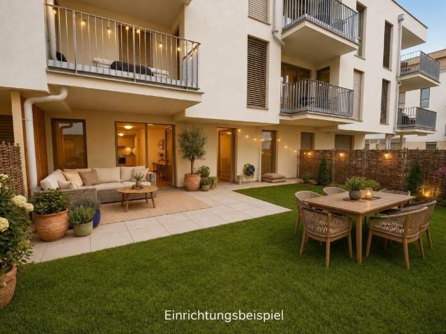 4 Zimmer Gartenwohnung mit Einbauküche und Eigengarten | Erstbezug | Hofruhelage
