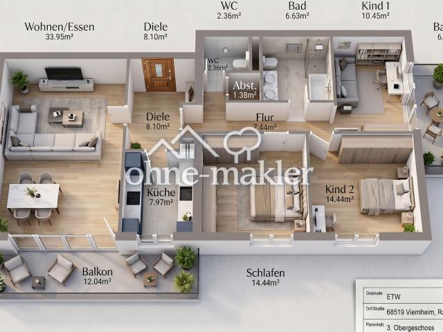 4 Zimmer im Herzen von Viernheim