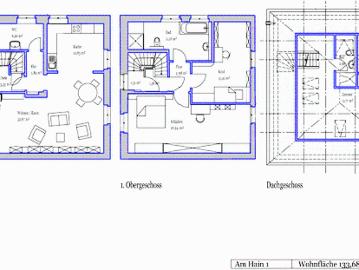 4 Zimmer, Küche, Bad, Dusche, sep.WC, Einfamilienhaus, Terrasse, Garten, Garage, EG+OG