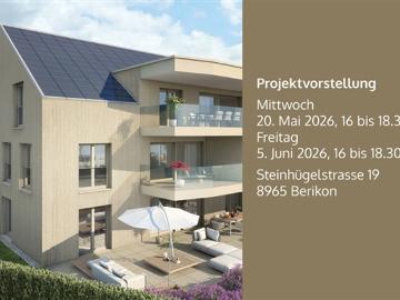 4½ Zimmer Obergeschosswohnung mit sonnigem Balkon in Berikon