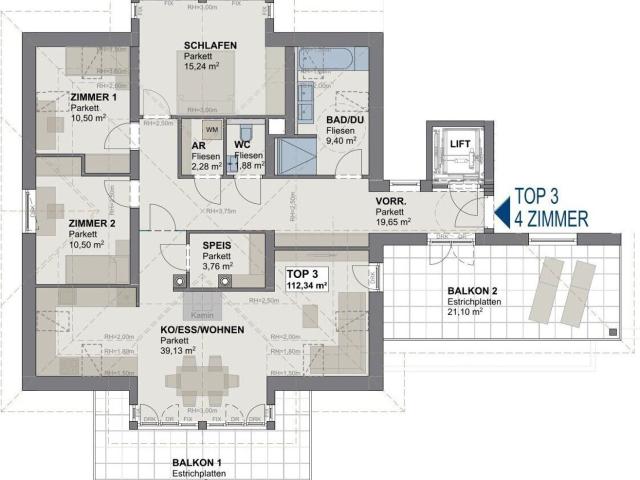 4 Zimmer Penthouse Whg in Mondsee, Vollsaniert mit Traumausblick