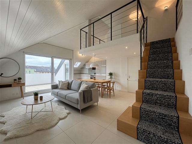 3 Zimmer Penthouse von 91m2 PSA in einer ruhigen Gegend mit freiem Blick