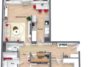 4 Zimmerwohnung mit beeindruckendem Ausb.