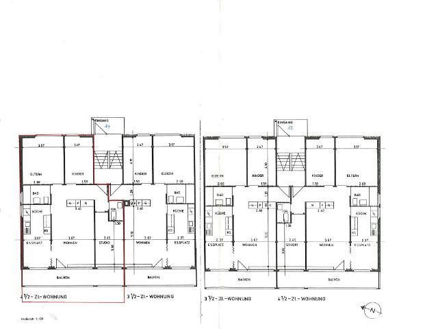 4 ½ Zimmerwohnungen an ruhiger Lage
