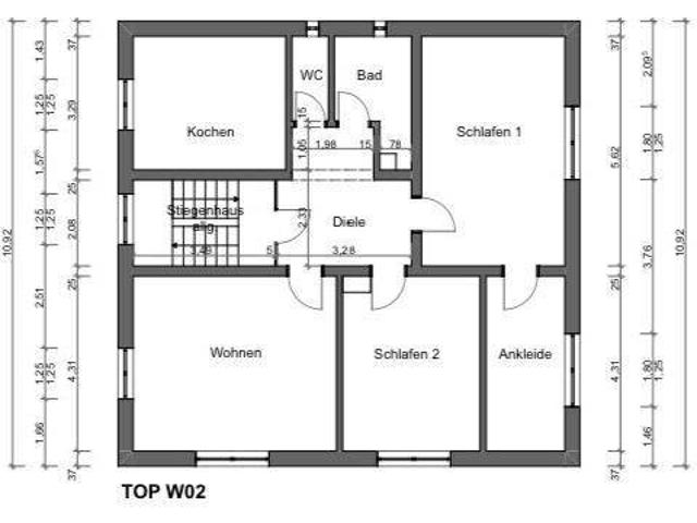 4 Zimmerwohung in einem Mehrfamilienhaus