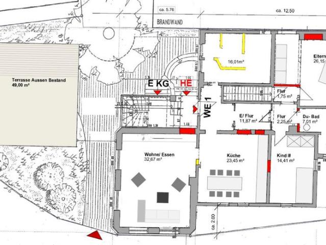 4 ZKB Wohnung mit Garten zum selbst renovieren