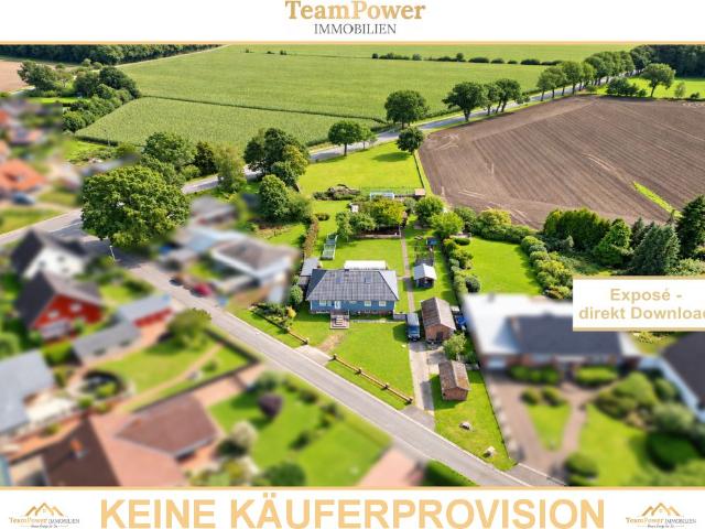 4.372 m² Freiheit! Bungalow mit eigener Koppel & viel Platz