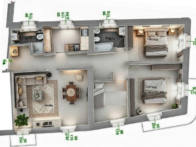 4.5 locali ristrutturato con balcone