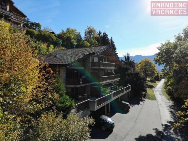 Helles und ruhiges 4,5 Zimmer Doppelhaus in Ovronnaz mit Garage und Parkplatz