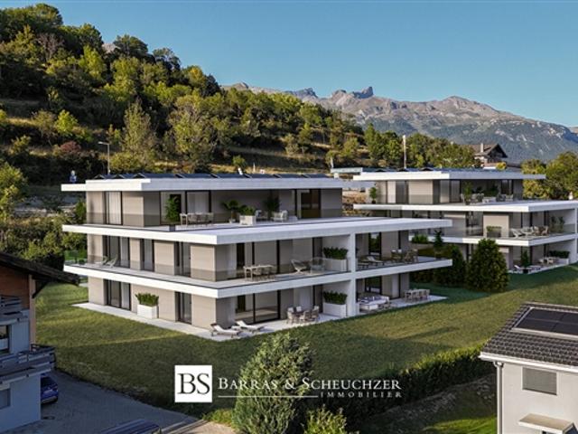 4.5 Zimmer Gartenhaus Wohnung mit Aussicht
