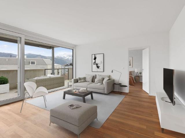 4.5 Zimmer Penthouse mit 2 Terrassen in Gwatt Thun mieten