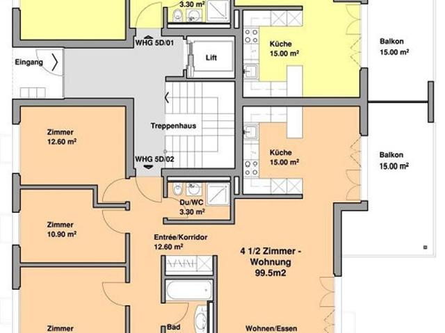 4.5 Zimmer Wohnung