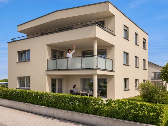 4.5 Zimmer Wohnung mit sonnigem Garten und Carport