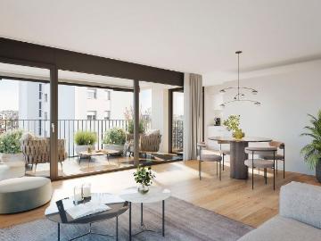 4.5 Zimmer, 106 m², 6. Stock
