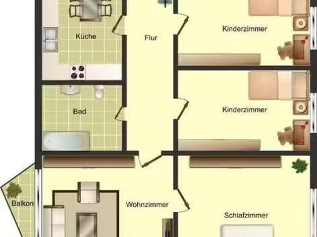 4,5 Zimmer 72 m² 619 € Kaltmiete Wohnungen in Ahlen