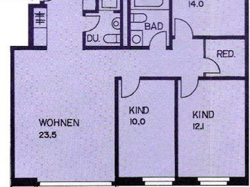 4.5 Zimmer, 94 m², 1. Stock