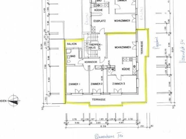 4.5 Zimmer, 91 m², 5. Stock