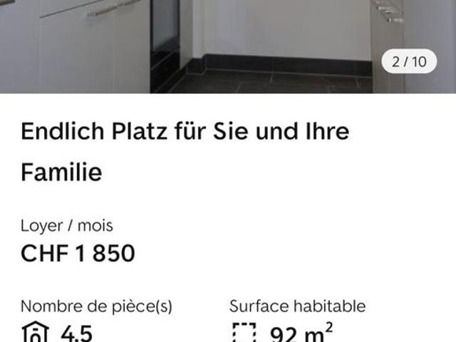 4.5 Zimmer, 92 m²
