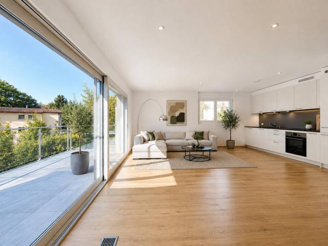 4,5 zimmerige Minergie Wohnung mit 20 m² Balkon