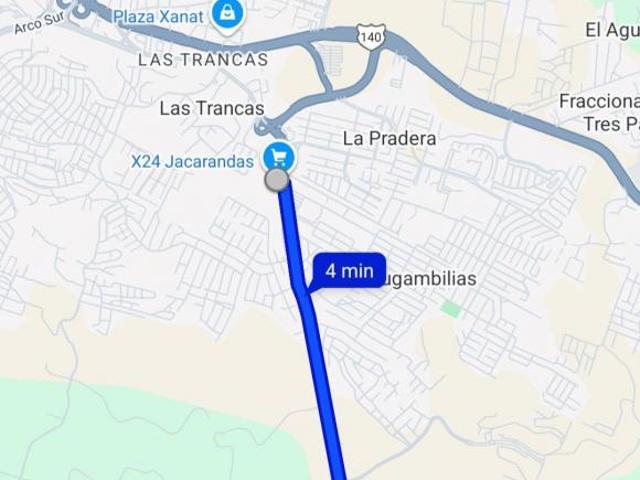 4,950m de terreno cerca de bodega Aurrera Trancas en Paso Ladrillo