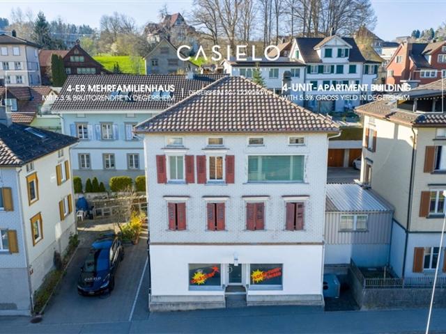 4er Mehrfamilienhaus mit 5.3% BR an zentraler Lage