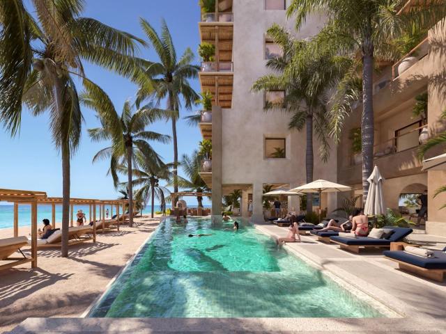 4REC 4BA Departamento Terraza and Ocean view, Artila, isla Mujeres