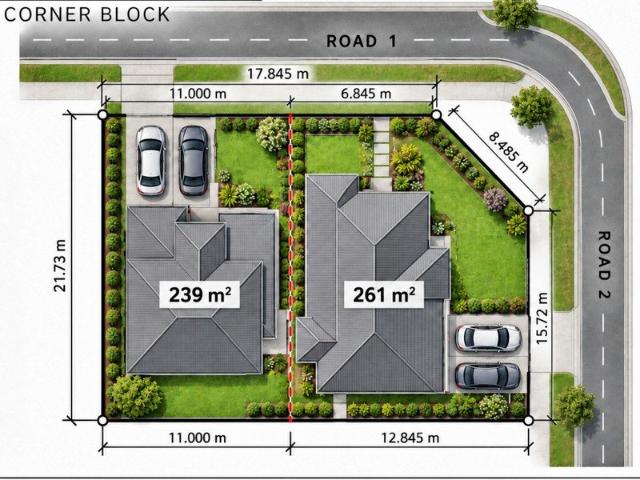 500m² Corner Block | Dual Services Installed. !