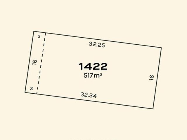 517m² homesite with bold 16m frontage and uninterrupted reserve outlooks within the Trillium community. Anticipated titling 2027