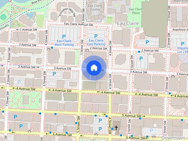 521 3 Avenue Southwest apartment — Eau Claire Residences, Calgary AB 1.5 Bedroom to 2.0 Bedroom 1.5 Bedroom
