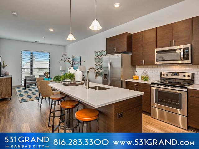 531 Grand 2 Bedroom Apartment for Rent at 531 Grand Blvd, Kansas City, MO 64106 River Market