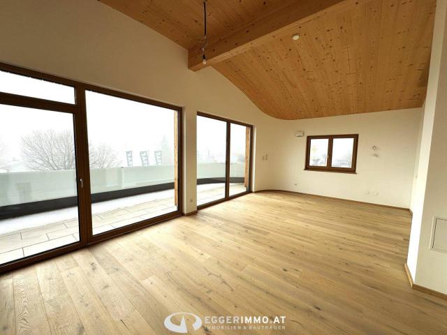 5730 Mittersill: Neue Terrassenwohnung ! 4 Zimmerwohnung 92,33m² ! Terrasse 28 m² ! Massivholzbau ! sonnig !