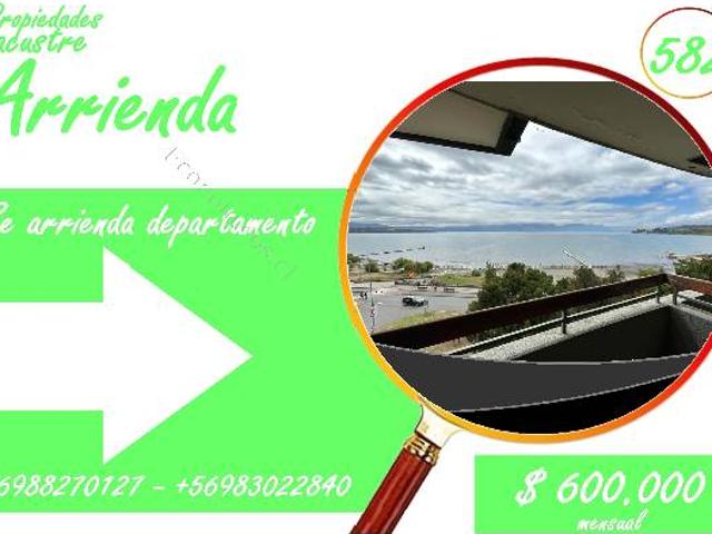 582 Se arrienda departamento frente a Costanera