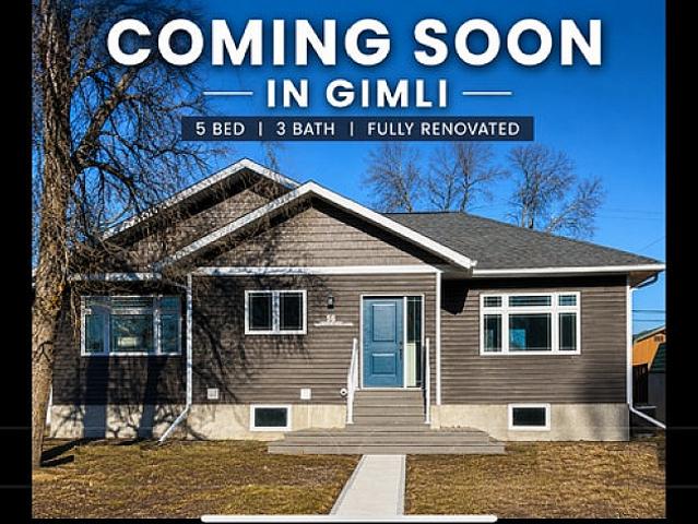 5 Bdrm 3 Bath Fully Renovated Bungalow Coming To Gimli Market
