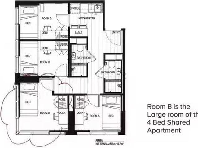 5 Bed Ensuite Apartment