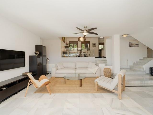 5 bedroom luxury duplex holiday rental Sotogrande with private pool, sea views & golf valley location