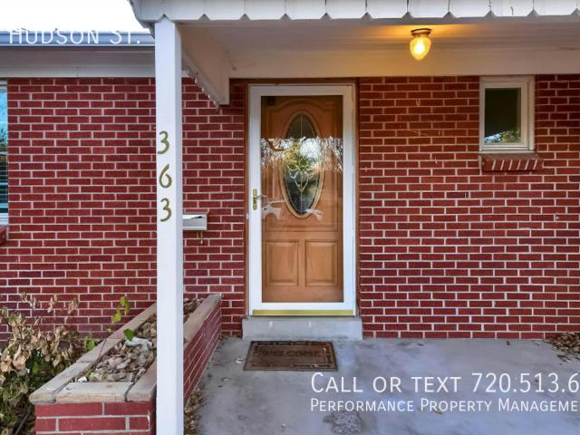 5 BR, 2 BA Apartment 363 Hudson St Denver, CO 80222