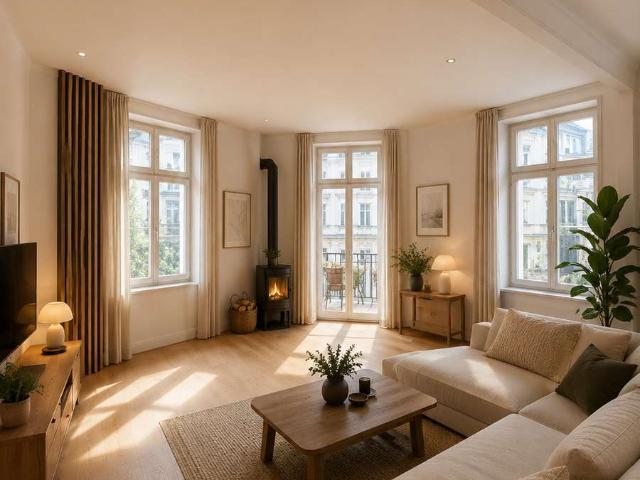 5 Raum Wohnung / Erstbezug / Fußbodenheizung / Kamin / Balkon