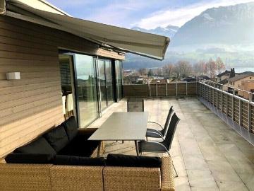 Sarnen, Obwalden - Terrasse, Parkplatz
