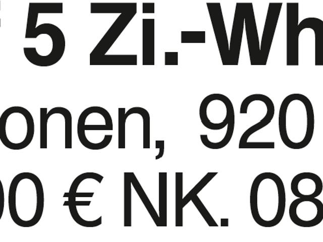 5 Zi. Wohnung