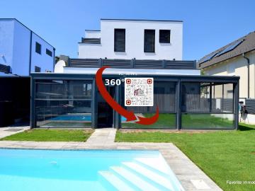 5 Zimmer + 3 Zimmer im Wohnkeller, Wintergarten + Pool Viel Platz an der Wiener Stadtgrenze