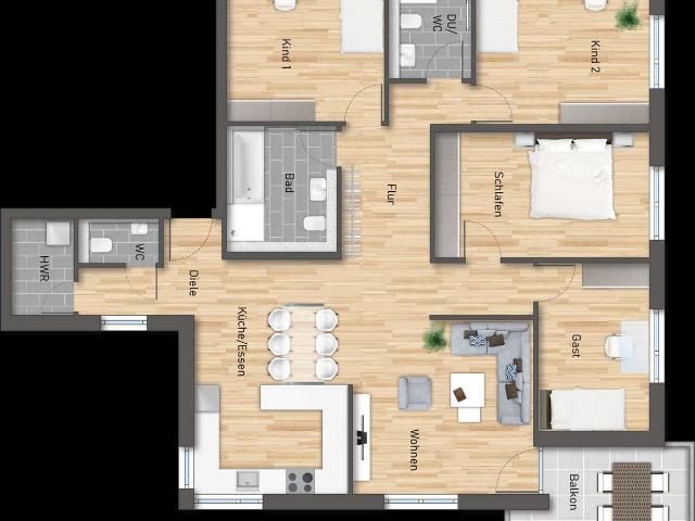 5 Zimmer Wohnung B11