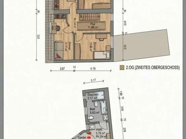 5 Zimmer Maisonette Wohnung