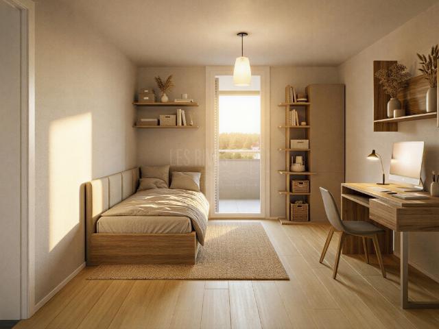 5,5 Familienzimmer von 122 m² mit großem nach Süden ausgerichtetem Balkon